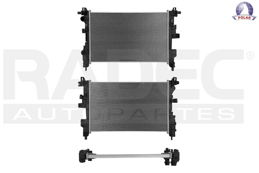 [220-0916-18] RADIADOR DG RAM PROMASTER 15-18 L4 2.4 LTS C/S AA STD GAS/DIESEL 24X15 2/7X26MM ALUM SOLD POLAR