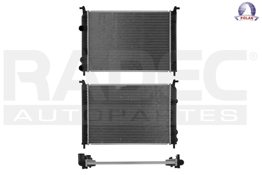 [220-0916-19] RADIADOR DG RAM 700 15-20 L4 1.6, 1.8 LTS STD C/S AA 20 3/5X16 1/3X23MM ALUM SOLD POLAR