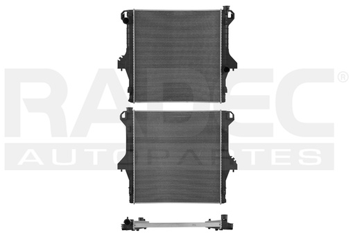 [220-0916-21] RADIADOR DG RAM 1500/2500/3500/4000/4500/5500 DIESEL 03-10 L6 5.9, 6.7 LTS AUT C/S AA 27X29X32MM ALUM SOLD NAC