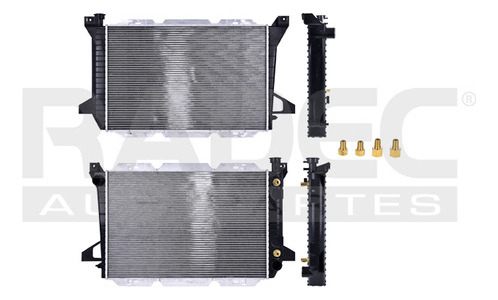 [220-1215-01] RADIADOR FD F-150 85-97 L6 4.9 LTS S/AA AUT REFORZADO 27 5/9X18X56MM ALUM SOLD POLAR