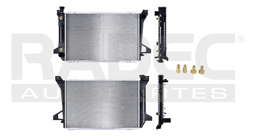 [220-1215-02] RADIADOR FD F-150 85-96 V8 5.0/5.8 LTS S/AA AUT 27 5/9X18X26MM ALUM SOLD POLAR