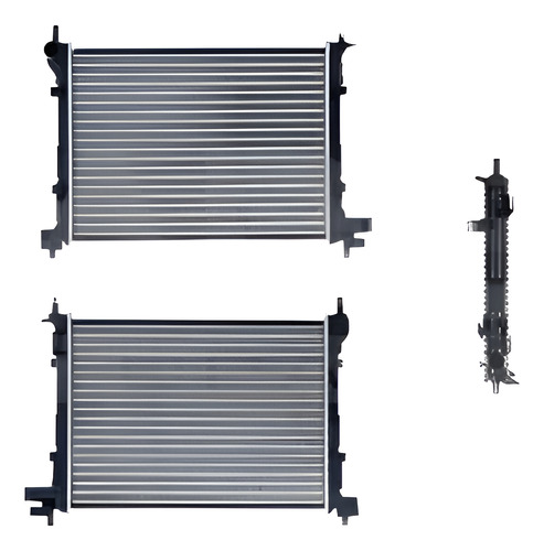 [220-1217-07] RADIADOR FD FIESTA 00-04 L4 1.4, 1.6 LTS C/S AA STD 19 2/3X13 1/3X22MM ALUM SOLD POLAR