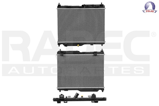 [220-1217-11] RADIADOR FD FIESTA 13-18/ECOSPORT 13-17 L4 2.0 LTS STD C/S AA 15 1/6X21 1/2X22MM ALUM SOLD POLAR
