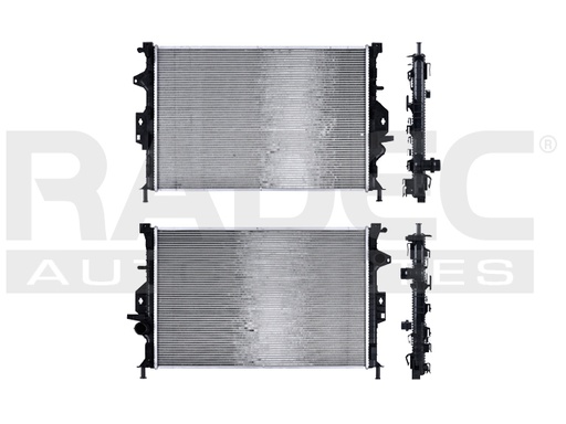 [220-1219-02] RADIADOR LR RANGE ROVER 12-18 (P/TOMA DE CALEFACCION) L4 2.0, 2.2, 2.3, 4.4 LTS AUT C/S AA 26 3/8X17 5/9X26MM ALUM SOLD POLAR