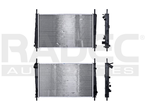 [220-1227-00] RADIADOR FD MONDEO 00-07 L4 2.0, 2.2 LTS AUT C/S AA 24 2/5X14 7/8X26MM ALUM SOLD POLAR