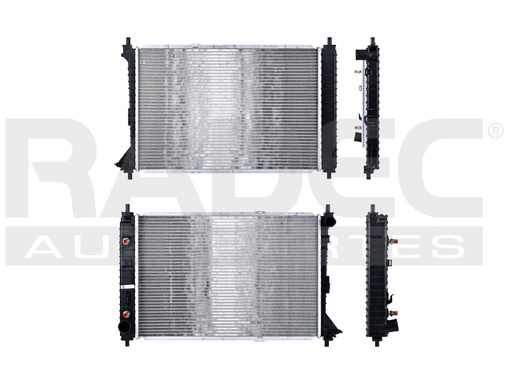 [220-1228-00] RADIADOR FD MUSTANG 97-04 V8 4.6 LTS AUT 25X16 4/5X26MM ALUM SOLD POLAR