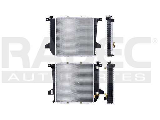 [220-1230-04] RADIADOR FD RANGER/F-100/MZ B2300 95-97 L4 2.3 LTS AUT C/S AA 18X18 1/9X16MM ALUM SOLD POLAR
