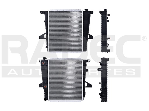 [220-1230-06] RADIADOR FD RANGER/B4000 95-97 V6 4.0 LTS AUT C/S AA 17 1/5X21 1/7X56MM ALUM SOLD POLAR