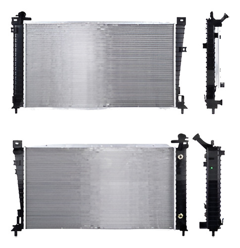 [220-1237-01] RADIADOR FD WINDSTAR 95-98 V6 3.0, 3.8 LTS AUT C/ GOLLETE C/S AA  30X16 6/7X26MM ALUM SOLD POLAR