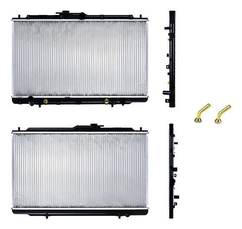 [220-1301-05] RADIADOR HD ACCORD 98-02 V6 3.0 3.2 LTS AUT 15 3/4X27 7/8X16MM ALUM SOLD POLAR