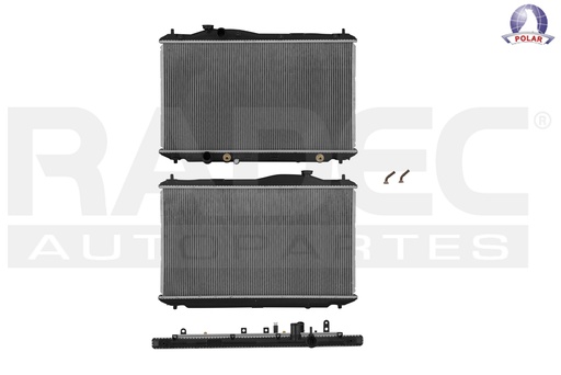 [220-1302-13] RADIADOR HD CIVIC/AC ILX 12-15 L4 1.5, 1.8 LTS AUT C/SAA 14 3/4X26X16MM ALUM SOLD POLAR