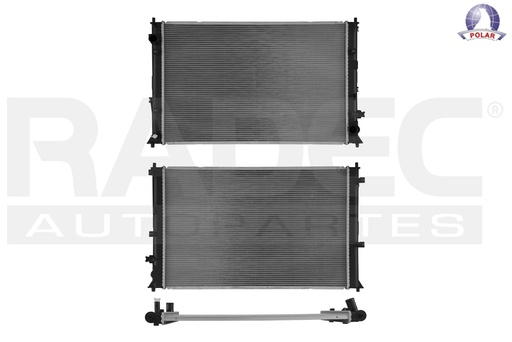 [220-1302-14] RADIADOR HD CIVIC 16-21 L4 1.5 TURBO STD/AUT C/S AA 26 4/7X17 1/3X16MM ALUM SOLD POLAR