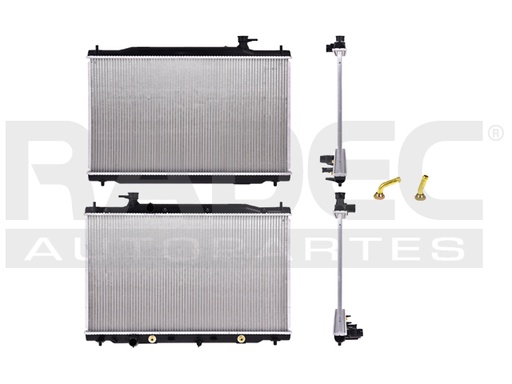 [220-1303-07] RADIADOR HD CR-V 10-11 L4 2.4 LTS VERSION AMERICANA C/S AA AUT 16 3/4X28 2/3X16MM ALUM SOLD POLAR
