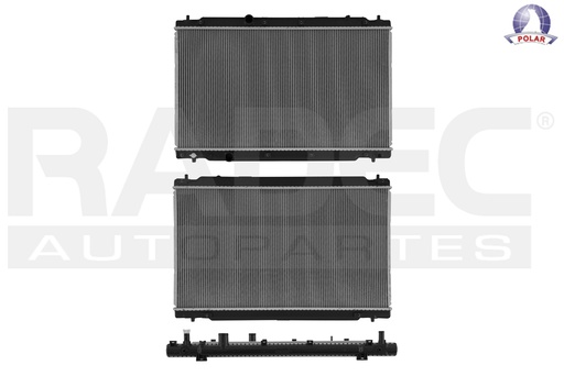 [220-1303-08] RADIADOR HD CR-V 17-22 L4 1.5 LTS TURBO AUT C/AA 16 3/4X29 2/3X16MM ALUM SOLD POLAR