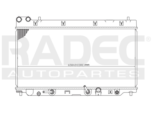 [220-1304-00] RADIADOR HD FIT 06-08 L4 1.5 LTS C/S AA AUT 12 4/5X25 1/2X16MM ALUM SOLD POLAR