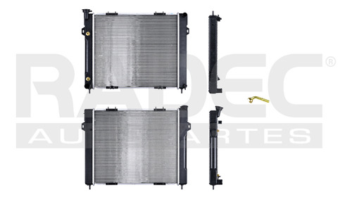 [220-1605-00] RADIADOR JP GRAND CHEROKEE 93-97 V8 5.2 LTS C/S AA AUT 22 1/5X19 1/5X32MM ALUM SOLD POLAR