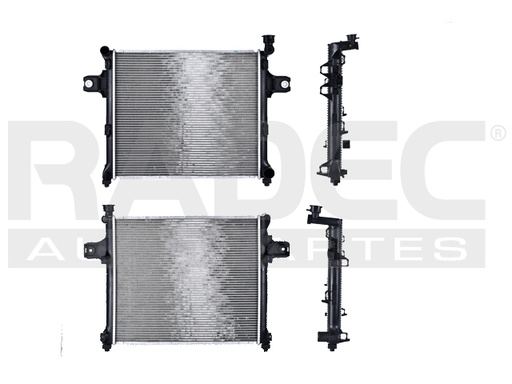 [220-1605-01] RADIADOR JP GRAND CHEROKEE/COMANDER 05-10 V6 3.0, 3.7 LTS/V8 4.7, 5.7, 6.1 LTS AUT C/S AA 23 1/7X20X32MM ALUM SOLD POLAR