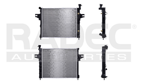 [220-1605-02] RADIADOR JP GRAND CHEROKEE LAREDO/LIMITED 01-04 V8 4.7 LTS C/S AA AUT 23 3/7X20X26MM ALUM SOLD POLAR
