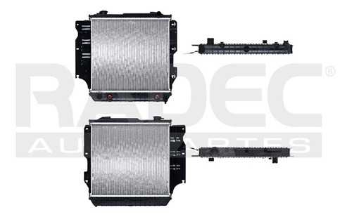 [220-1609-00] RADIADOR JP WRANGLER 87-95 SAHARA L4, L6 2.5, 4.0, 4.2 LTS C/S AA AUT 18 1/9X19 1/5X32MM ALUM SOLD POLAR