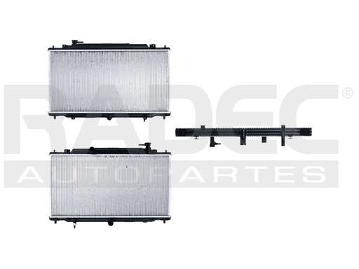 [220-1902-04] RADIADOR MZ 6 14-21 L4 2.5 LTS AUT C/S AA 14 3/4X28 2/3X16MM ALUM SOLD POLAR
