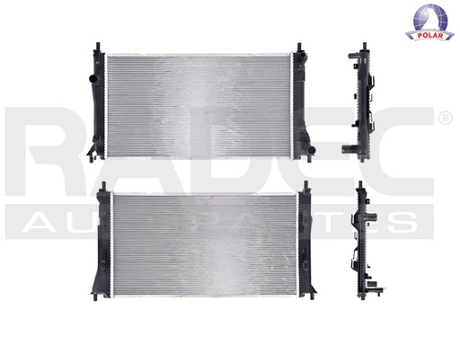 [220-1907-01] RADIADOR MZ 5 12-15 L4 2.5 LTS C/S AA STD 26 4/7X14 1/2X16MM ALUM SOLD POLAR