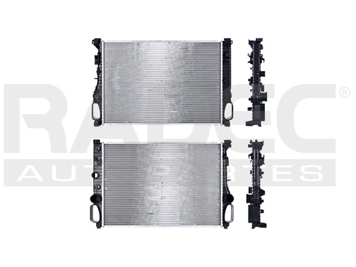 [220-2013-00] RADIADOR MC E-320/E-350 03-06 V6 3.2, 3.5 LTS C/S AA AUT 25 1/5X17 2/3X26MM ALUM SOLD POLAR