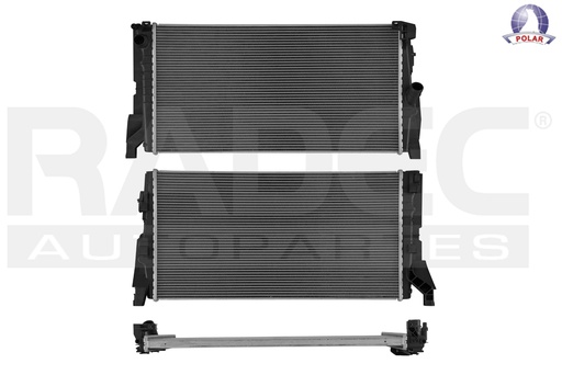 [220-2101-03] RADIADOR MN COOPER 13-19 L4 2.0 LTS C/S AA STD 26 2/3X15 2/3X22MM ALUM SOLD POLAR