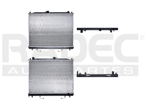 [220-2205-04] RADIADOR MT MONTERO 03-06 V6 3.8 LTS AUT C/S AA 19 2/3X27X22MM ALUM SOLD POLAR