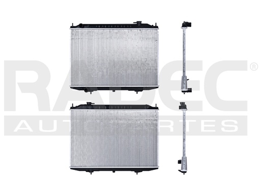 [220-2306-02] RADIADOR NS D22/NP300 08-15 L4 2.5, 3.2 LTS C/S AA STD DIESEL 17 5/7X27X22MM ALUM SOLD POLAR