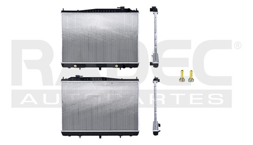 [220-2307-00] RADIADOR NS FRONTIER 11-13/X-TERRA 00-04 L4 2.4, 2.5 LTS/V6 3.3 LTS C/S AA AUT GAS 17 1/2X27X26MM ALUM SOLD POLAR