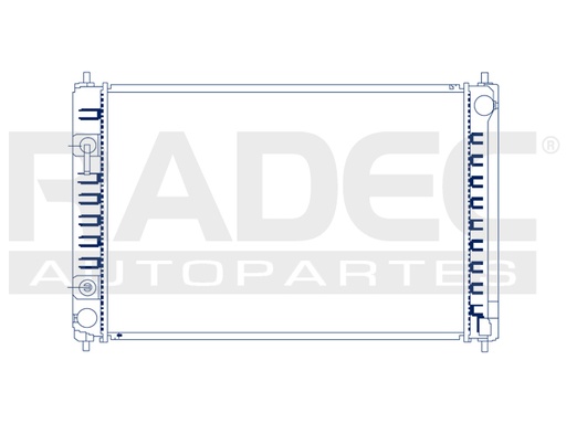[220-2312-01] RADIADOR NS MURANO/QUEST 08-14 V6 3.5 LTS C/S AA AUT 26 1/2X18X26MM ALUM SOLD POLAR