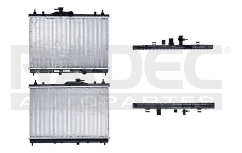 [220-2318-01] RADIADOR NS TIIDA 07-18 L4 1.6/1.8 LTS C/S AA AUT 15X23 1/7X16MM ALUM SOLD POLAR
