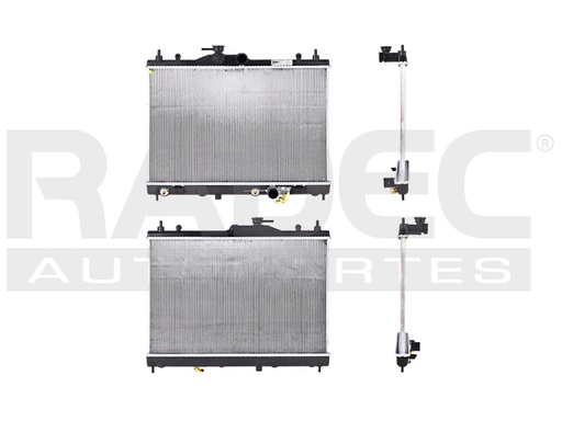[220-2318-02] RADIADOR NS TIIDA 07-18 L4 1.6/1.8 LTS C/S AA AUT 15X23 1/7X16MM ALUM SOLD VALEO