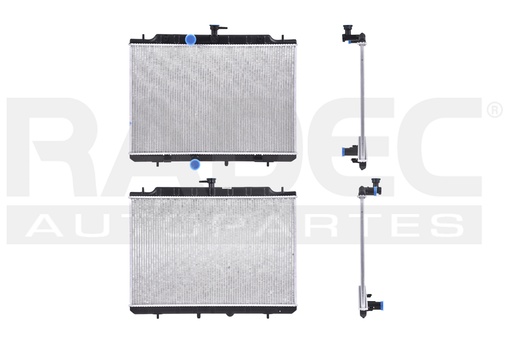 [220-2324-04] RADIADOR NS X-TRAIL 08-16 2.0, 2.5 LTS C/S AA STD 17 5/7X2716MM ALUM SOLD NAC