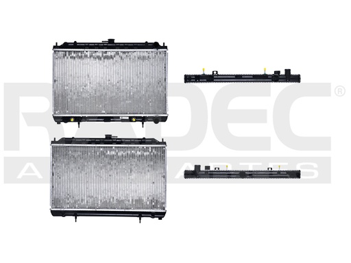 [220-2329-00] RADIADOR NS 240 SX 95-98 L4 2.4 LTS AUT C/S AA 14 1/6X25 1/2X26MM ALUM SOLD POLAR