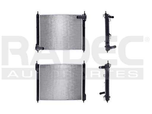[220-2344-00] RADIADOR NS JUKE 11-17/SENTRA 17-19 L4 1.6 LTS STD/AUT C/S AA 20 1/8X16 6/7X26MM ALUM SOLD POLAR