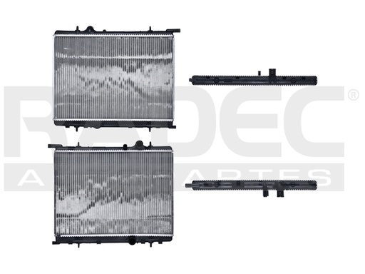 [220-2404-02] RADIADOR PG 307 01-04 16V 1.0 LTS C/AIRE ACONDICIONADO ESTANDAR