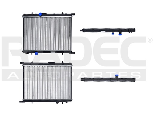 [220-2407-01] RADIADOR PG PARTNER 96-02 16V 1.6/1.8 LTS C/AIRE ACONDICIONADO ESTANDAR