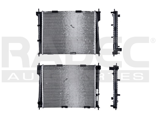 [220-2601-02] RADIADOR RN CLIO II 07 -09 1.2, 1.6 LTS C/S AA STD 19 3/8X15 8/9X26MM ALUM SOLD POLAR