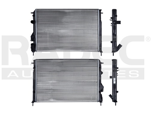 [220-2604-03] RADIADOR RN MEGANE 02- L4 1.9 LTS C/AIRE ACONDICIONADO ESTANDAR