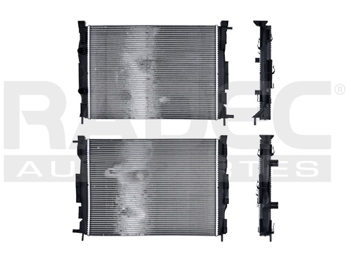 [220-2604-04] RADIADOR RN MEGANE 02-06 L4 2.0 LTS C/AIRE ACONDICIONADO TURBO ESTANDAR