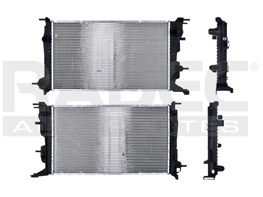 [220-2604-05] RADIADOR RN MEGANE 08-10 L4 2.0 LTS AUT C/S AA 24 3/5X25 1/8X26MM ALUM SOLD POLAR