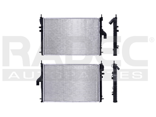 [220-2612-00] RADIADOR RN DUSTER 13-20 L4 2.0 LTS AUT C/S AA 23 2/9X15 2/7X16MM ALUM SOLD POLAR