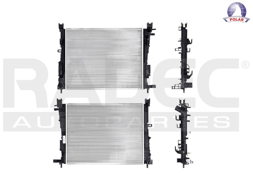[220-2613-00] RADIADOR RN LOGAN 15-17/SANDERO 13-17 L4 1.6 LTS C/S AA STD/AUT 20X16 1/3X18MM ALUM SOLD VALEO