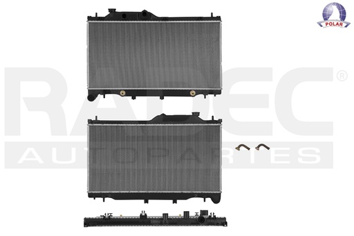[220-2803-02] RADIADOR SB LEGACY/OUTBACK 15-19 H6 3.6 LTS C/AA AUT 13 7/9X27 1/3X16MM ALUM SOLD POLAR