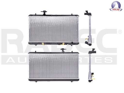 [220-2901-01] RADIADOR SZ AERIO 02-06 2.3 LTS C/S AA AUT 13 7/9X27 7/8X26MM ALUM SOLD POLAR