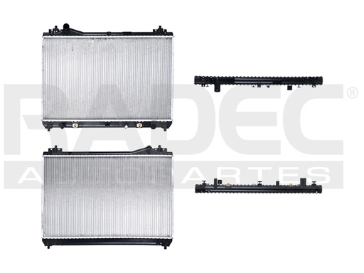 [220-2904-00] RADIADOR SZ GRAND VITARA 06-10 V6 2.5, 2.7, 3.2 LTS C/S AA AUT 17 5/7X27 1/2X16MM ALUM SOLD POLAR