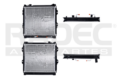 [220-3001-04] RADIADOR TY 4 RUNNER/PICK UP 90-91 V6 3.0 LTS AUT 17 5/7X20X32MM ALUM SOLD POLAR