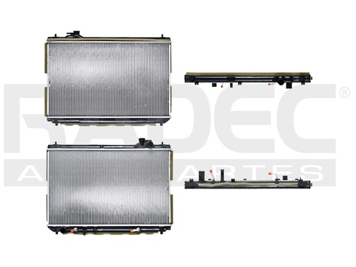 [220-3006-01] RADIADOR TY HIGHLANDER 01-07 V6 3.0, 3.3 LTS C/S AA AUT 17 5/7X28 2/3X26MM ALUM SOLD POLAR