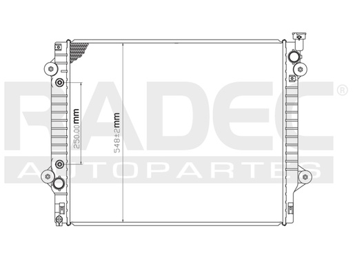 [220-3015-01] RADIADOR TY TACOMA 05-15 V6 4.0 LTS C/S AA AUT 25 3/5X21 1/16X26MM ALUM SOLD POLAR